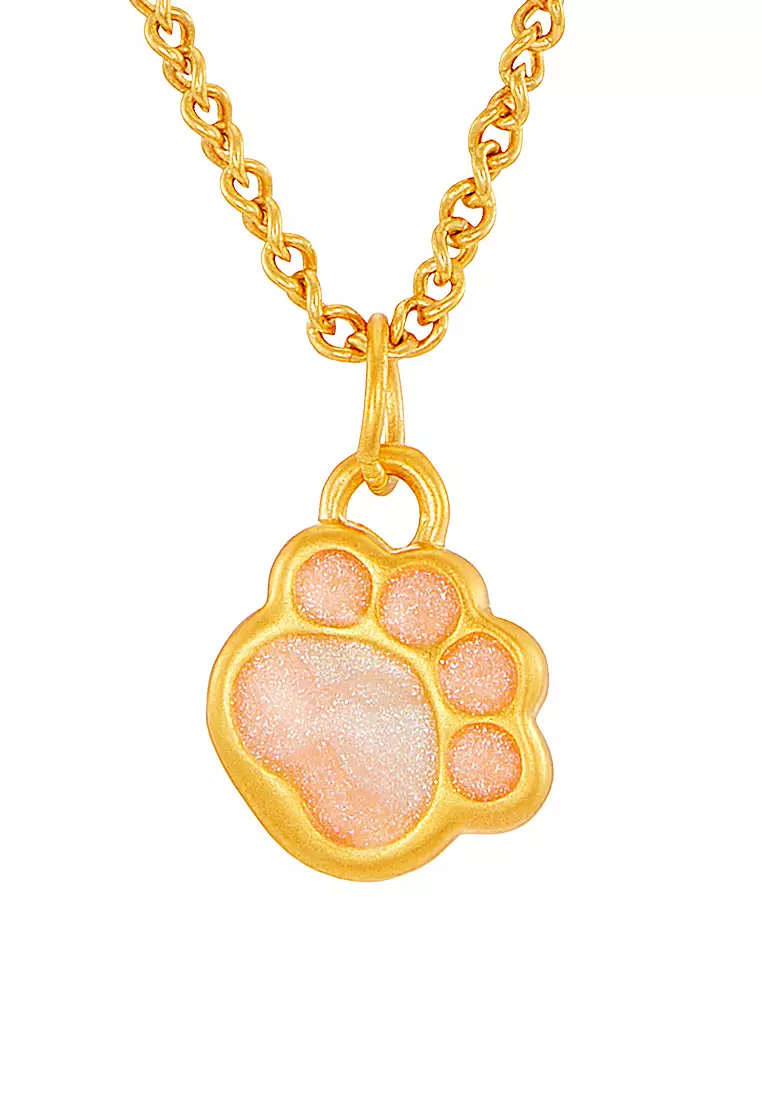 HABIB 999/24K Yellow Gold Pendant (Paw) 9GP01240525