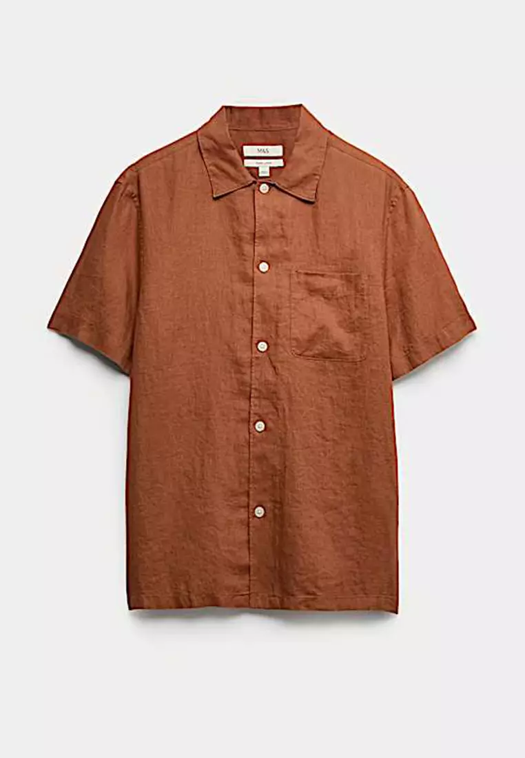 Pure Linen Short Sleeve Shirt