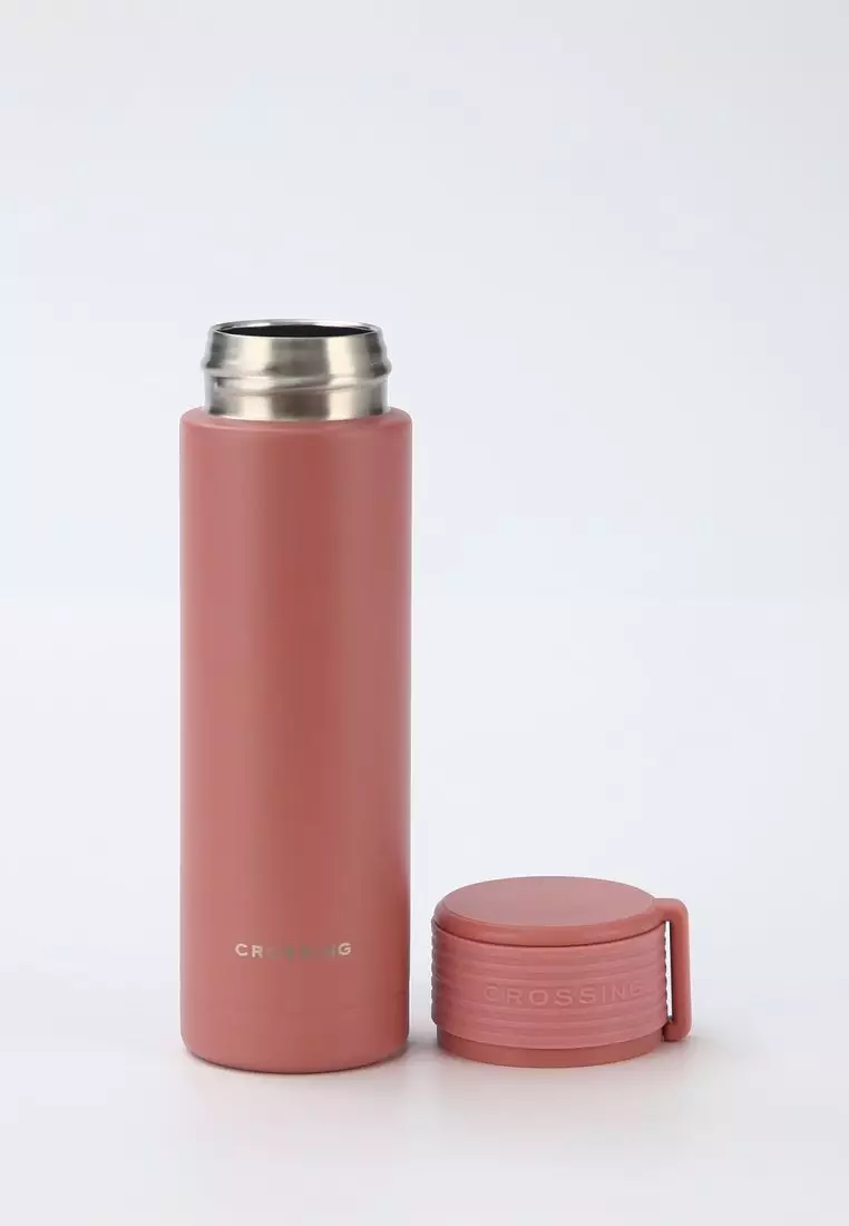 Crossing Compact Slim Insulated S/S Bottle 180ml - Rose Quartz