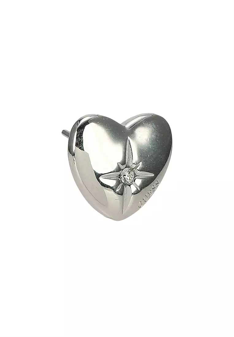 Guess silver stud earrings clearance