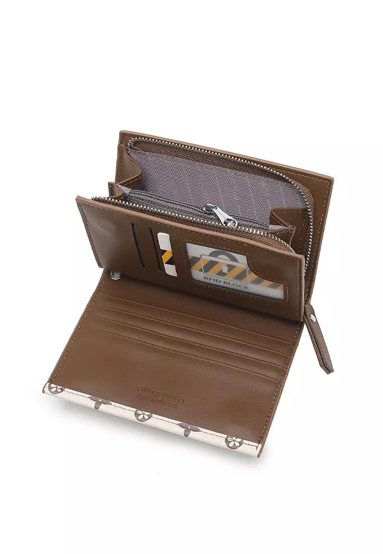 Women's RFID Short Purse / Wallet - Brown