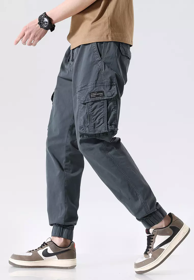 機能風口袋工裝長褲 GJL695