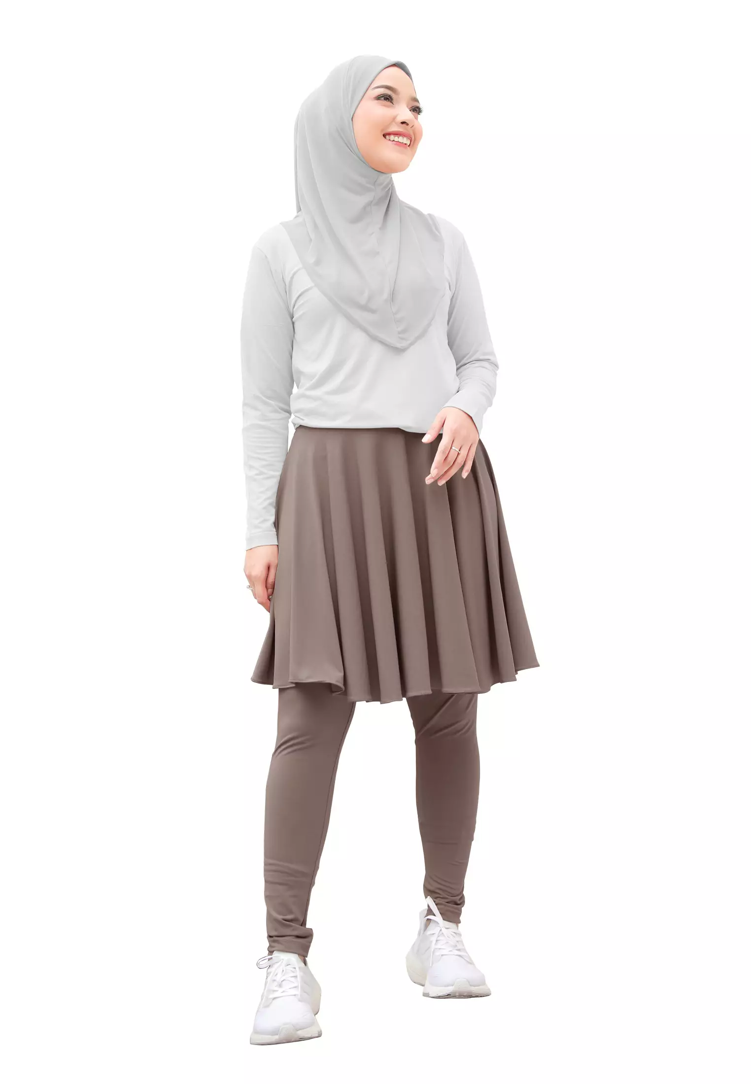Zelena - Chahra Leggings Skirt | Celana Olahraga Legging Rok Wanita - L