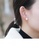 Glamorousky white 925 Sterling Silver Plated Gold Simple Temperament Geometric Freshwater Pearl Ear Clip 98226AC5AA6055GS_5