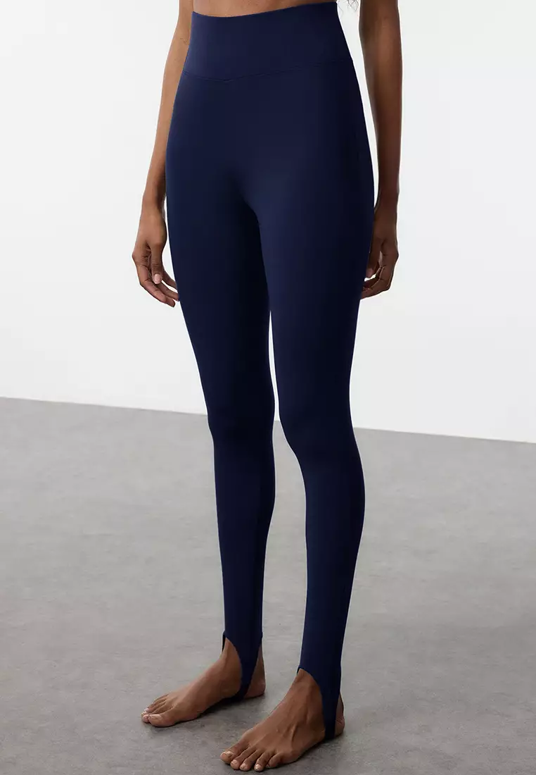 Leggings Deportivos Push-up Para Mujer Trendyol | Color Antracita, Tallas Completas, Poliéster Y Elastano