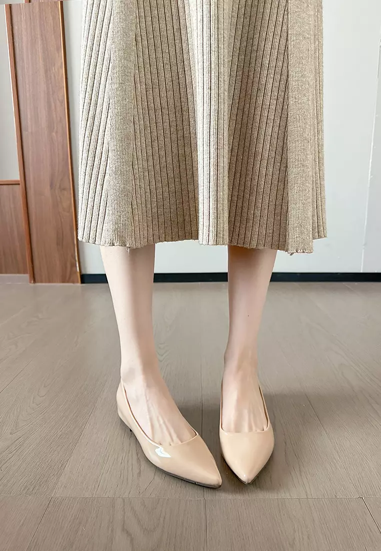 ‌4CM Hidden Heel Patent Leather Pumps WW8916-1