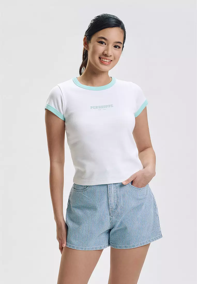 Slim Ringer Graphic T-shirt