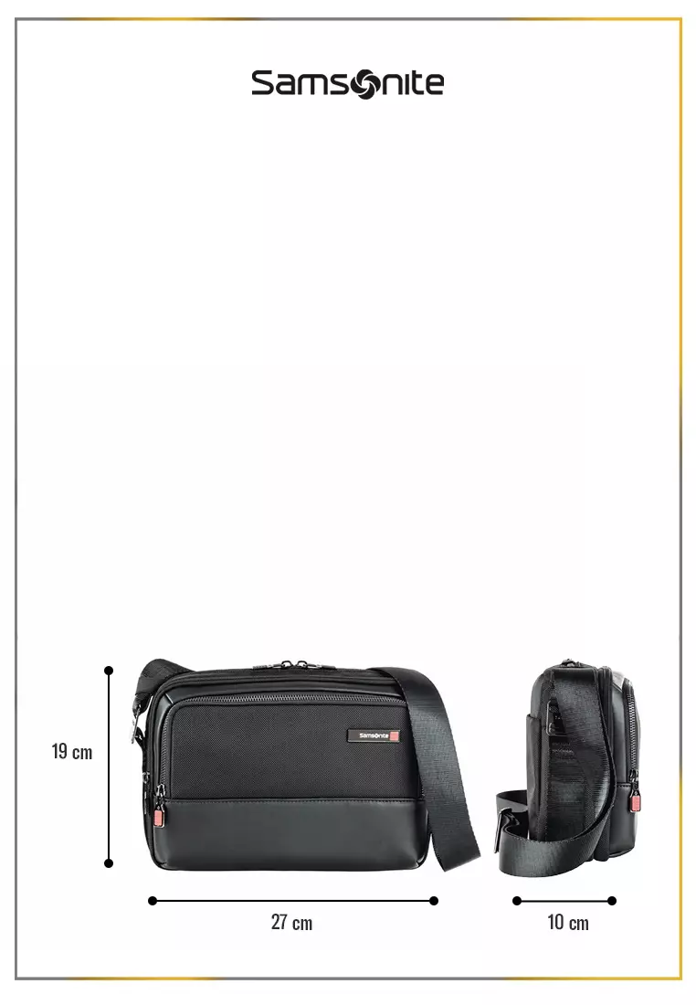 Samsonite Sefton Horizontal Crossbody Bag – Black