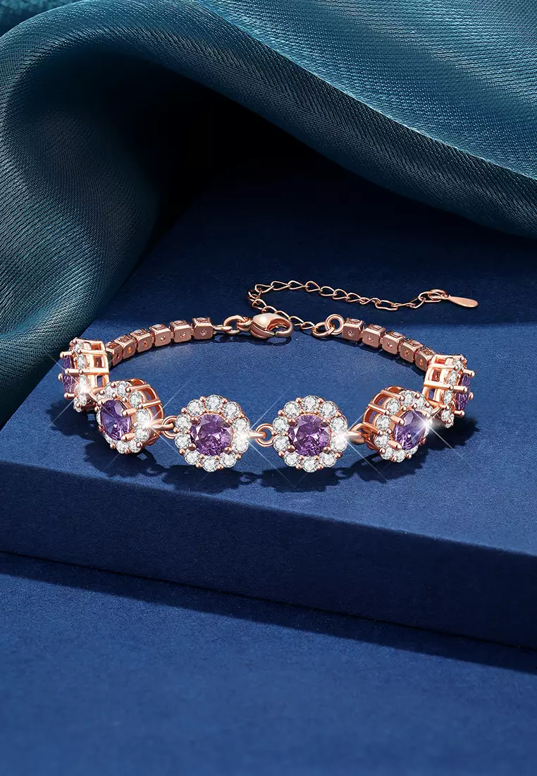 Gelang Wanita Berlian Korea Fashion Perhiasan Gelang Cewek Original Titanium Bracelets