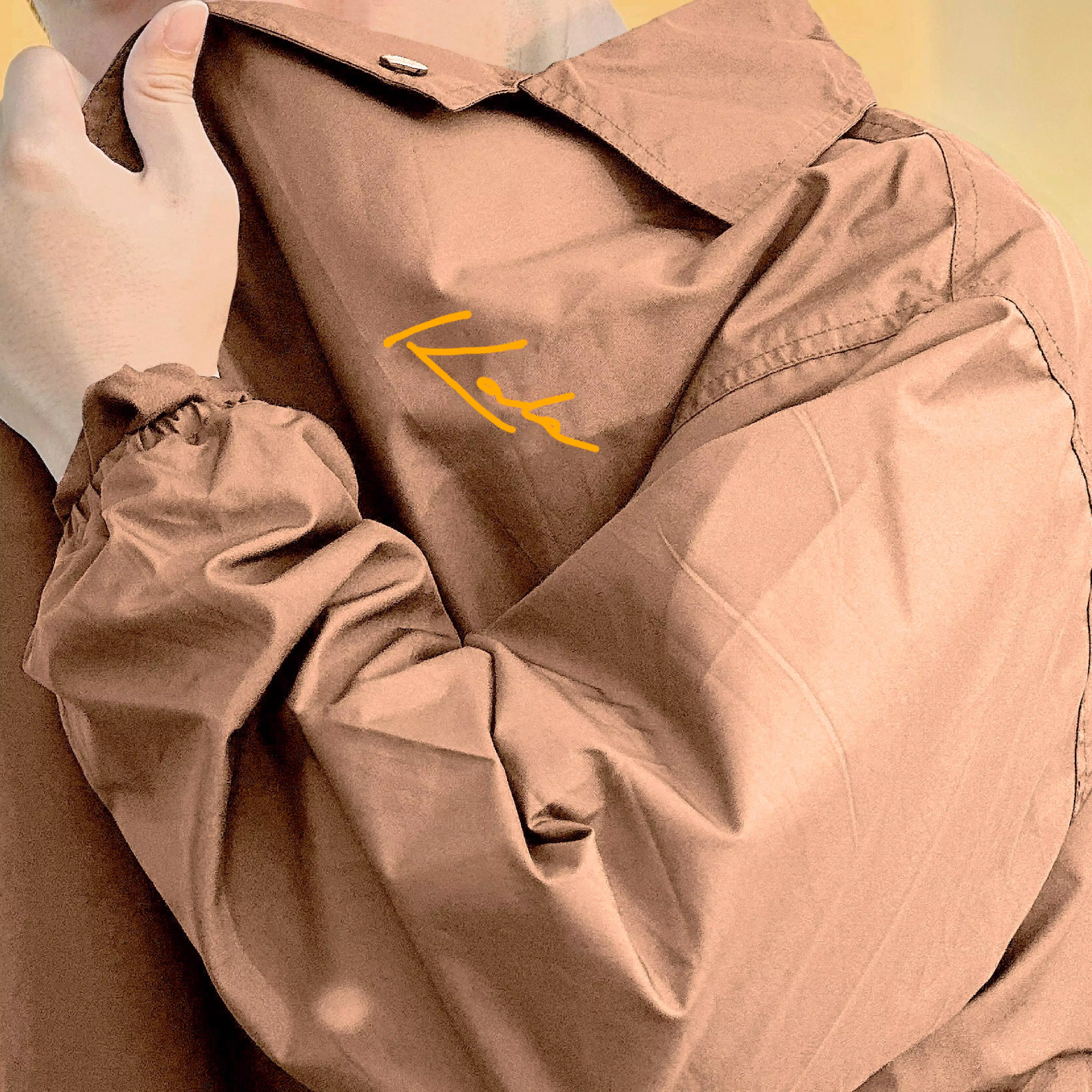 Kale Coach Milky Brown / Jaket Parasut Pria / Coach Jacket Fit Logo