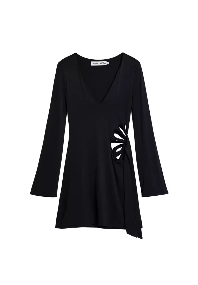 Tyler McGillivary perforated flower dress