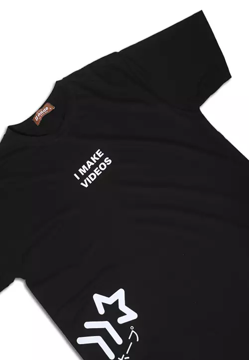 Nade NT309 I Make Videos Hitam Kaos anti kusut Pria