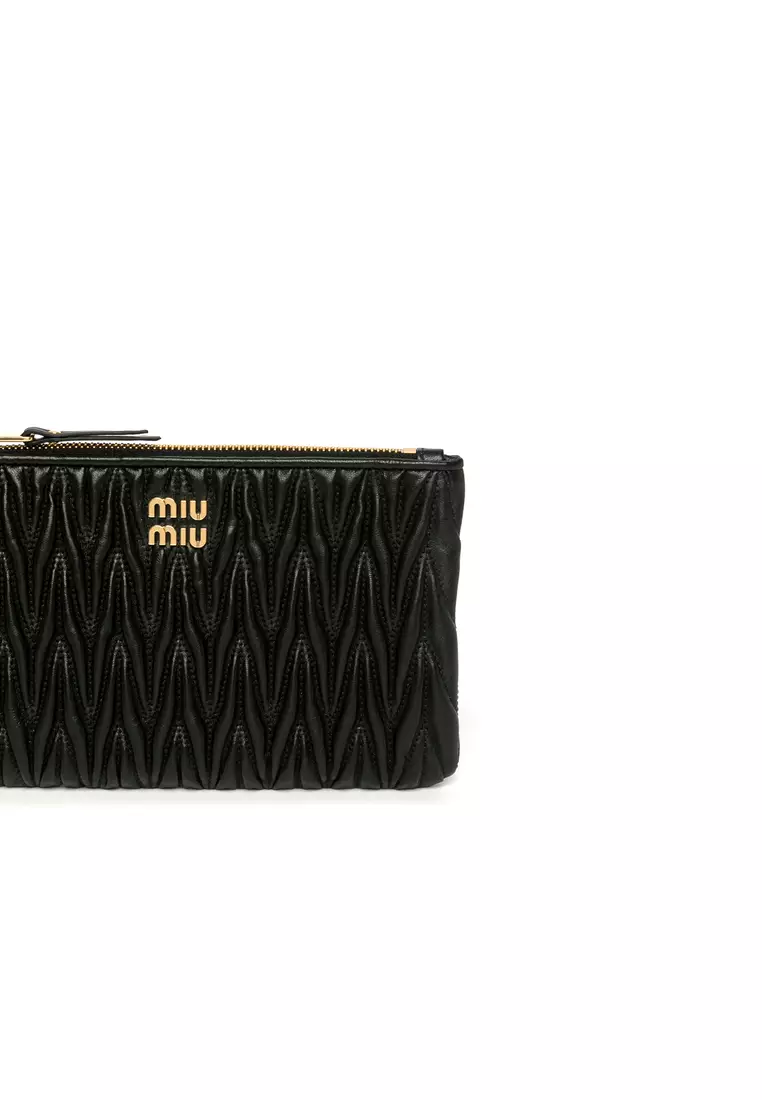 MIU MIU Matelasse Nappa Leather Pouch