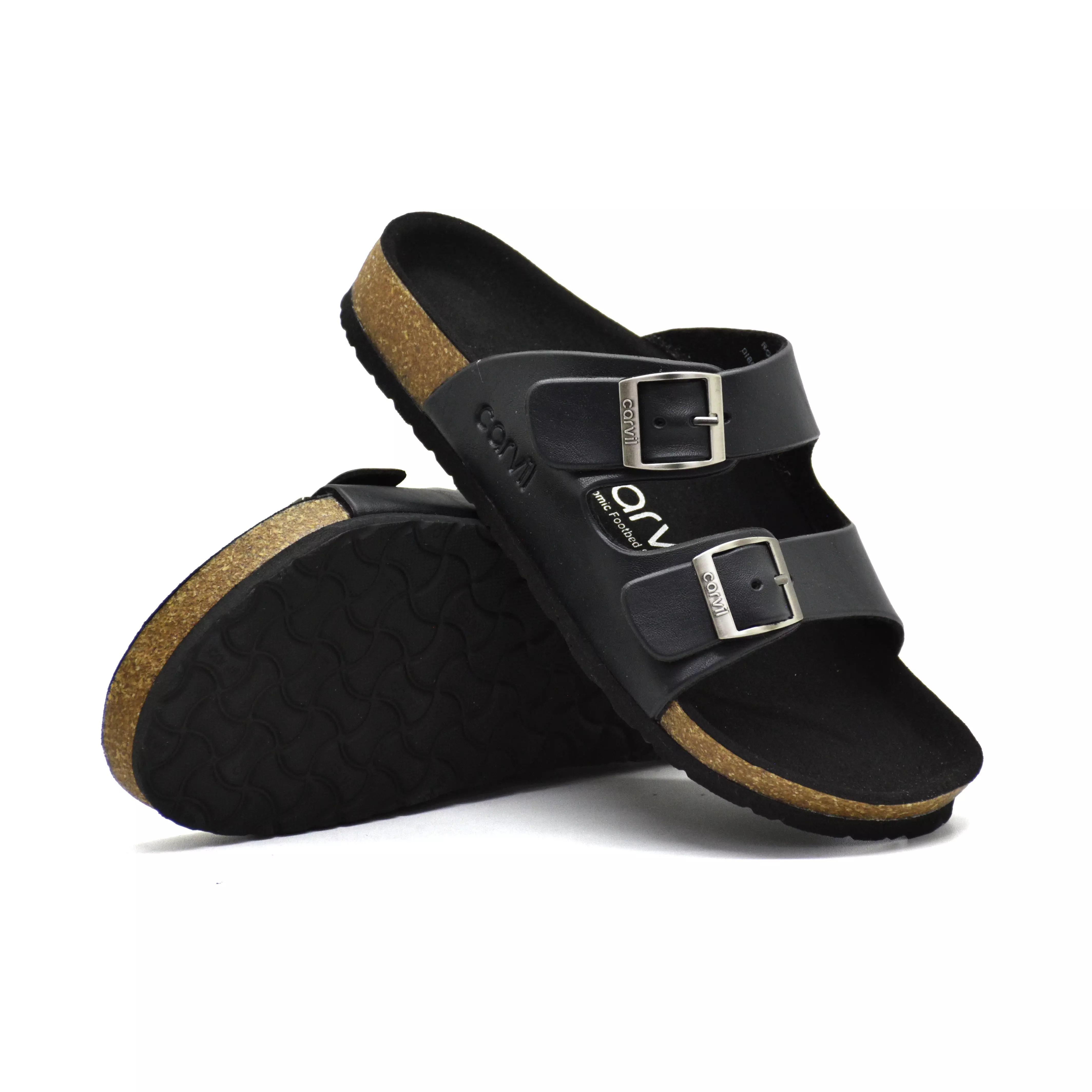 Carvil Sandal Pria Romeo-02B M Black/Black