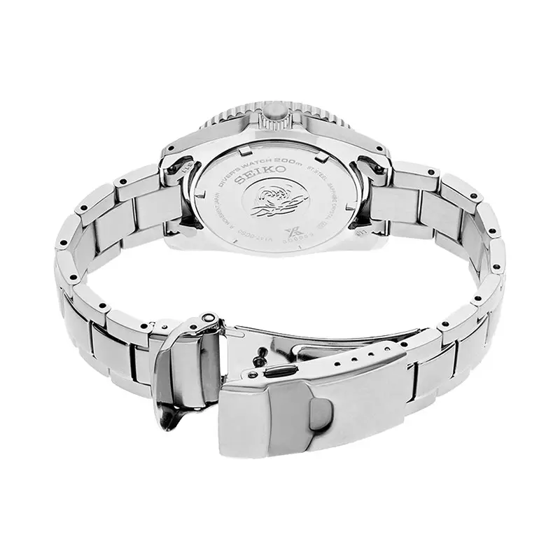 Jam Tangan Pria Seiko Prospex SNE585P1 Solar Divers 200M Blue Dial Stainless Steel Strap