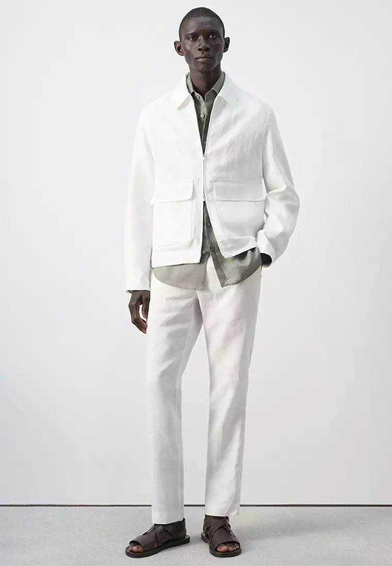 100% Linen Jacket with Pockets