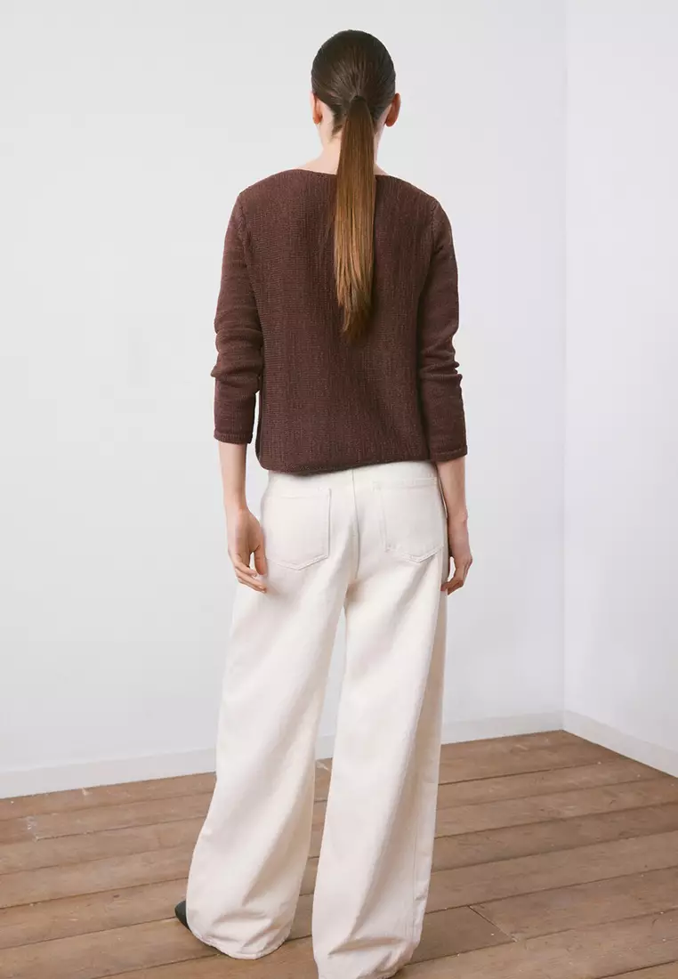 Long-Sleeves Knitted Sweater