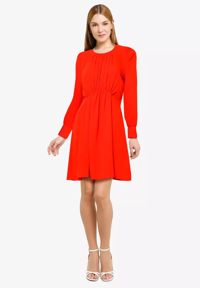 Emmy Crepe Long Sleeve Dress