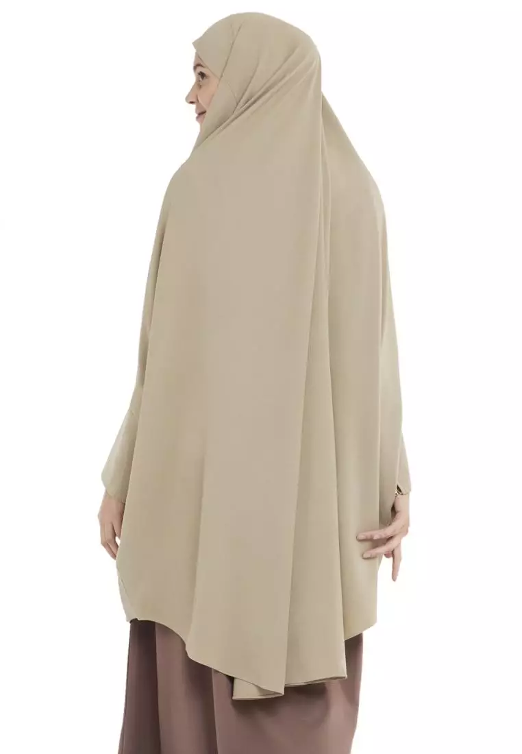 Queenza Zayidan French Khimar Hijab Jumbo Zivana - Hijau Soft