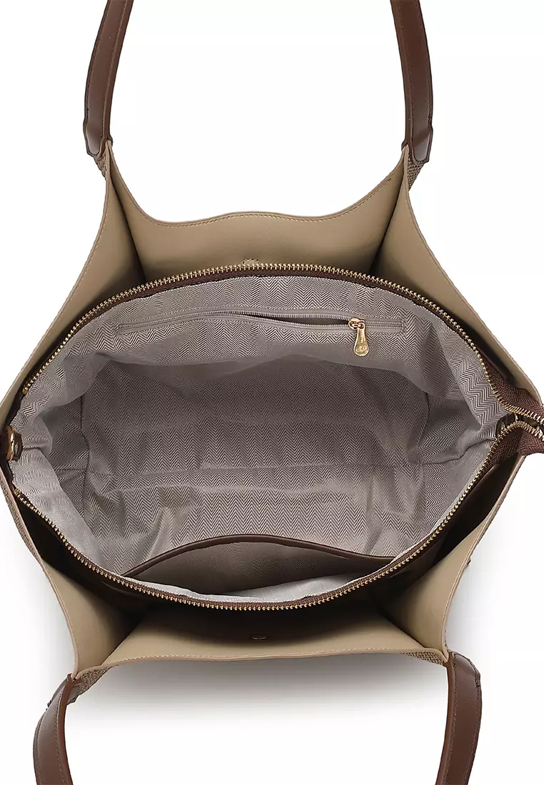 Women's Top Handle Bag / Sling Bag / Crossbody Bag / Shoulder Bag (Tas Tangan Wanita / Tas Selempang Wanita / Tas Bahu Wanita) - Cokelat