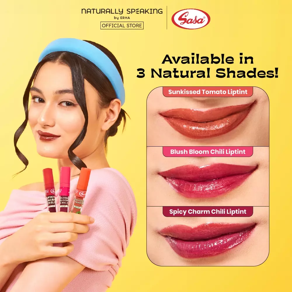 Naturally Speaking x SASA - Blush Bloom Chili  Lip Tint 4 ml