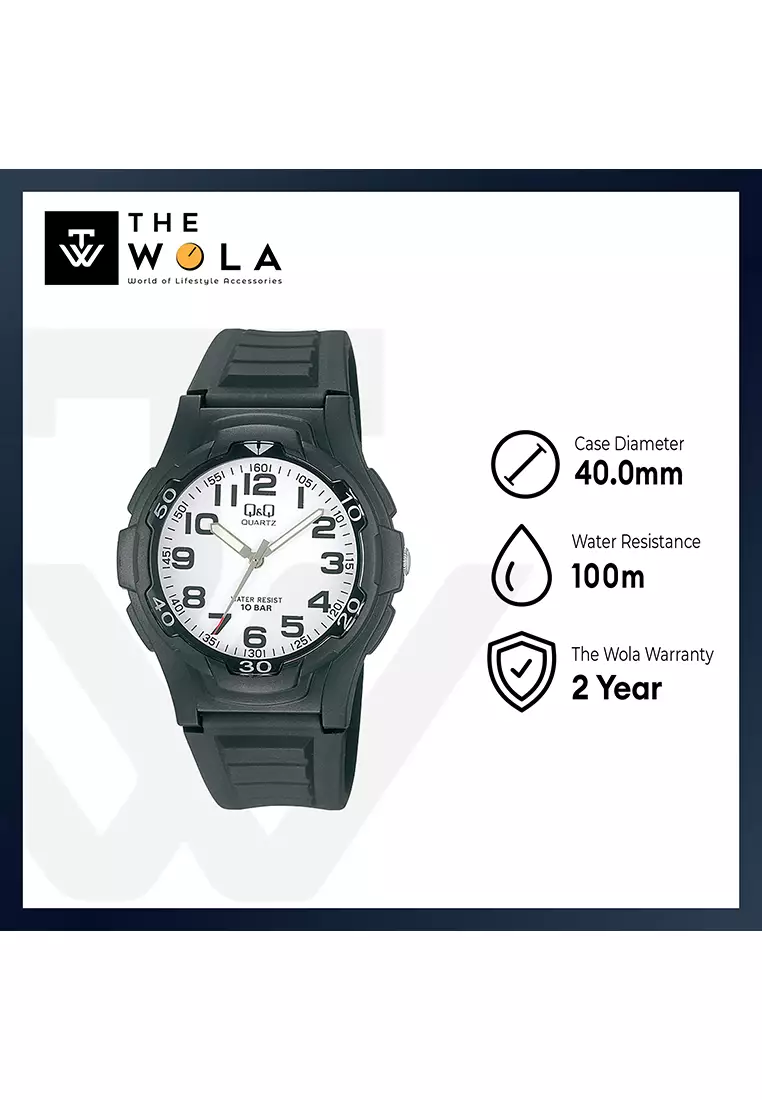 Watch By Citizen VP84J001Y Men Analog Watch with Black Resin Strap