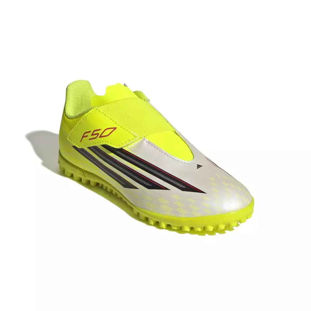ADIDAS F50 CLUB Velcro Tf J JS1487 - Sepatu Bola Anak (Kuning)