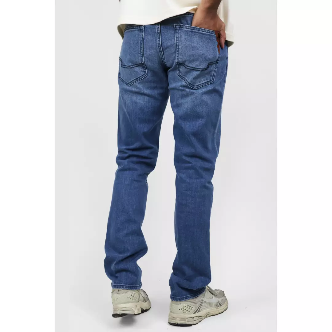 Emba Denim - Delmar Celana Panjang Denim Pria Regular Fit Medium Stone