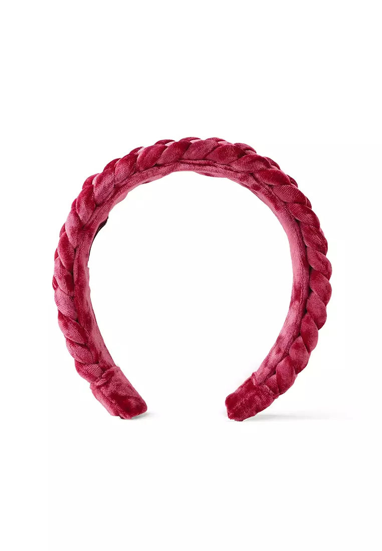 Girls Velvet Braided Headband
