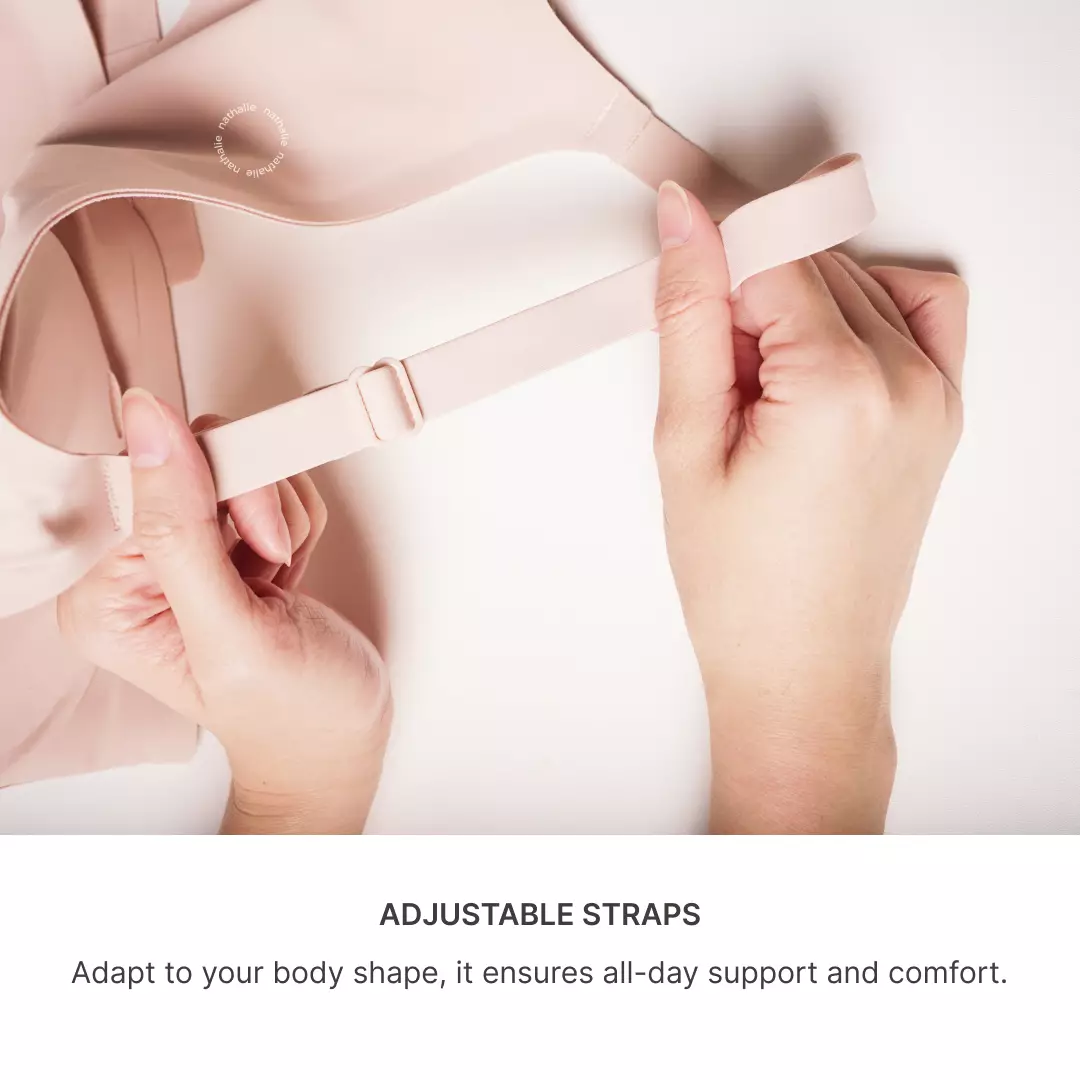 Nathalie Seamless Lace Bra NTB 3500 - Biru Muda