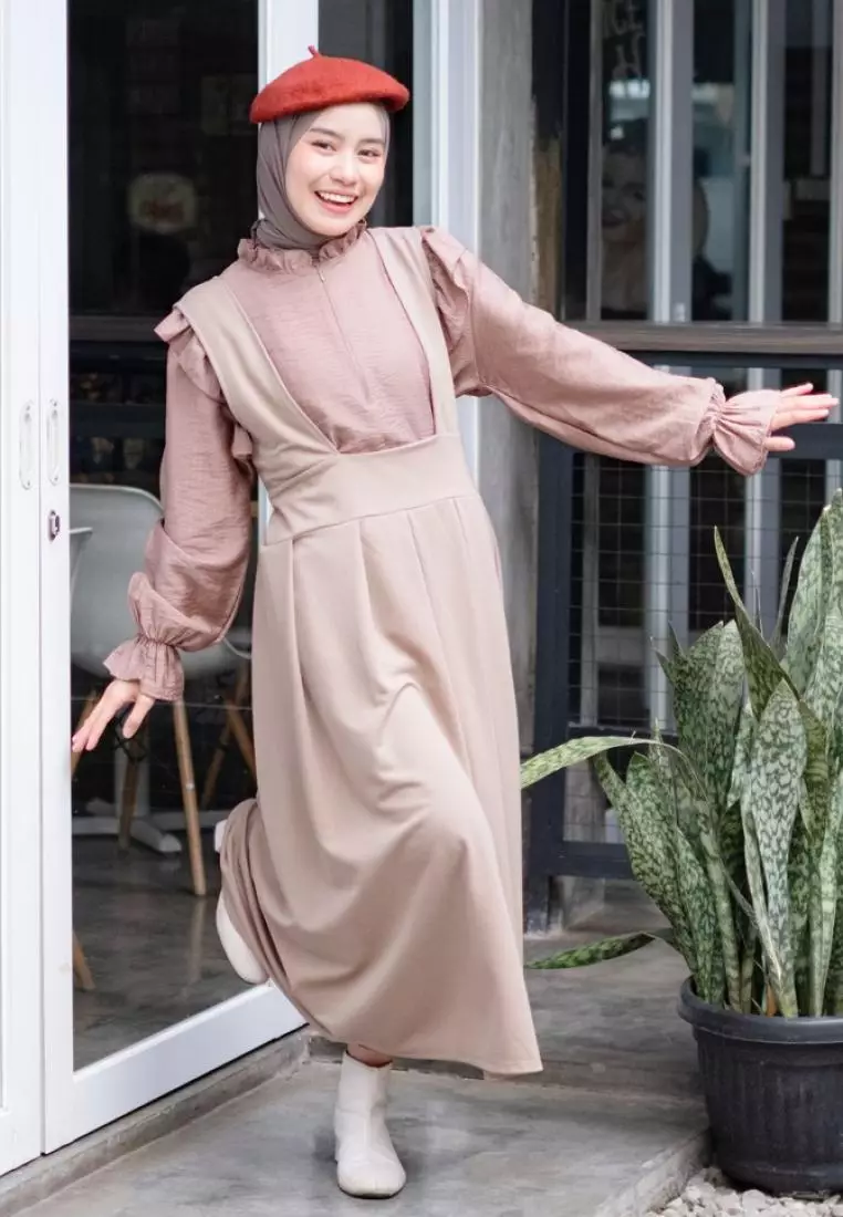 Saba Overall Dress Khaki M17363 R74S6