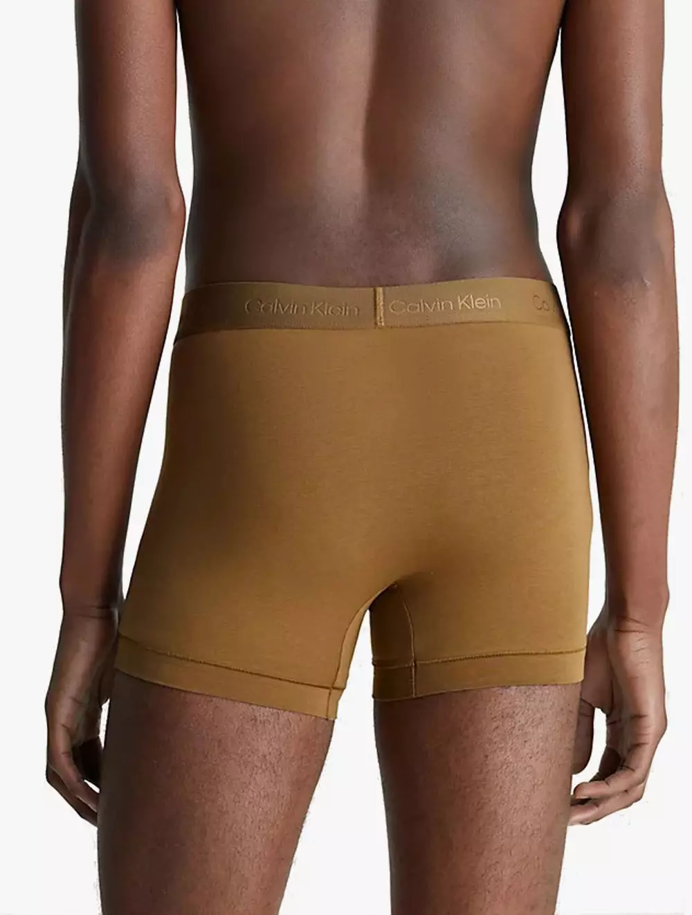CALVIN KLEIN UNDERWEAR - COTTON STRETCH FIT FLEX TRUNKS - Brown - brown