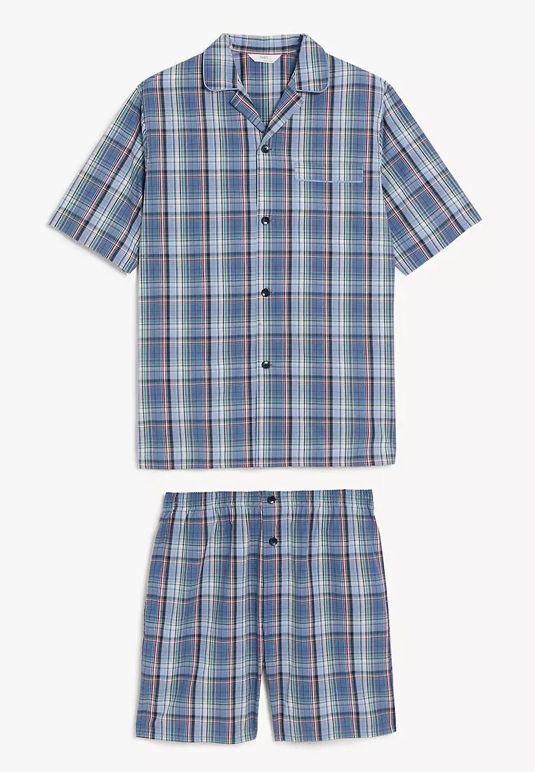 Jual Marks Spencer Pure Cotton Checked Pyjama Set Original 2025