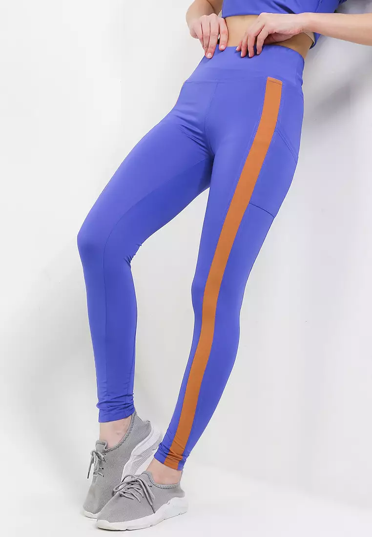 Celana Panjang Legging Olahraga Ladies Sport Long Pants Active Sport Olahraga Senam Yoga Pilates Gym Ketat Spandex