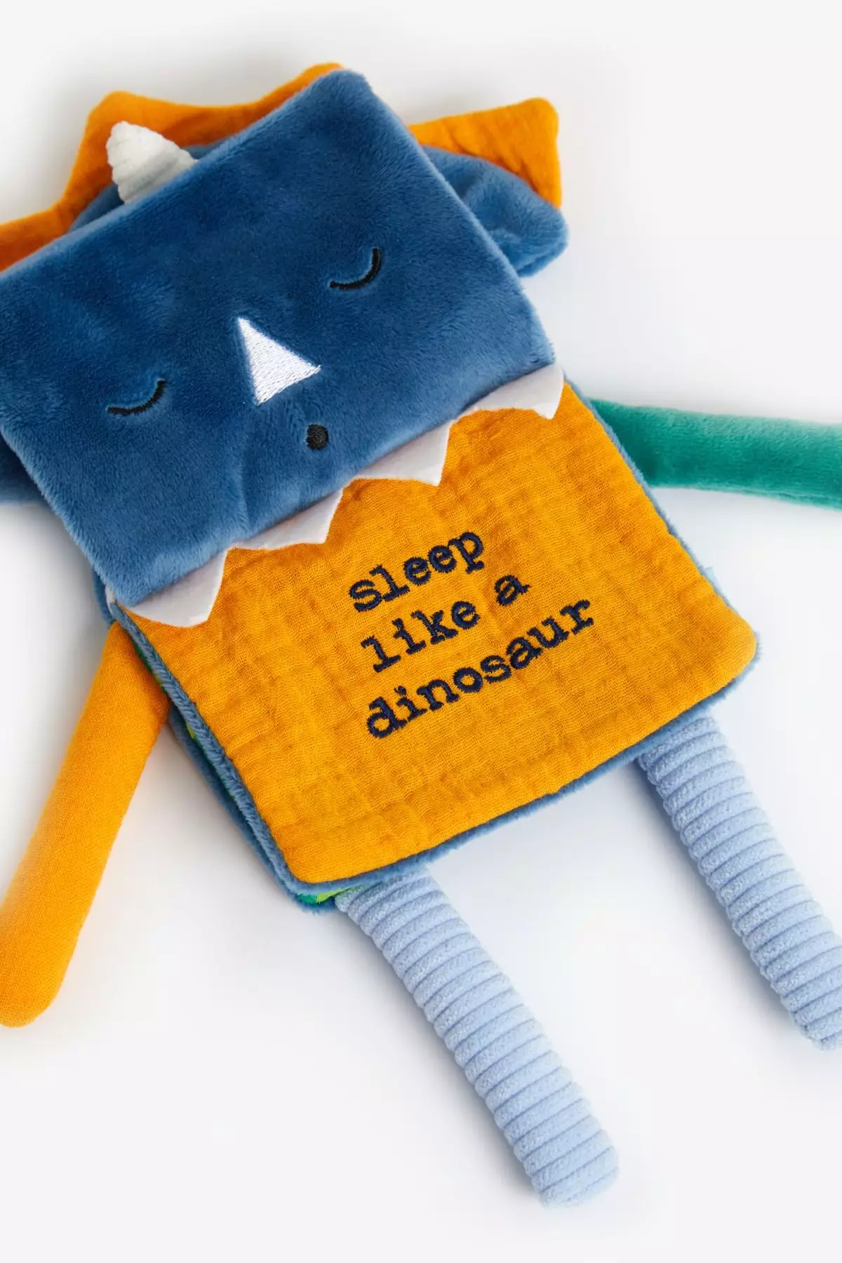 Mothercare Baby Dino Soft Book - Buku Edukasi Bayi (Biru)