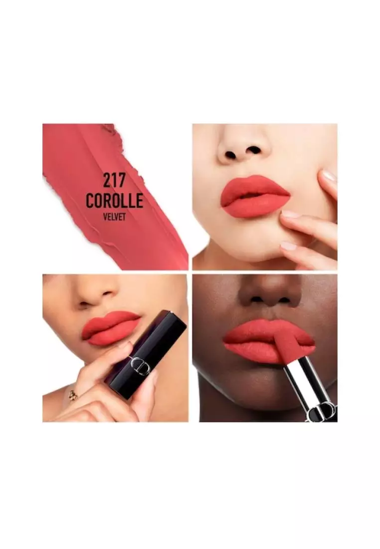 Dior Rouge Lipstick 217 Corolle Velvet Finish