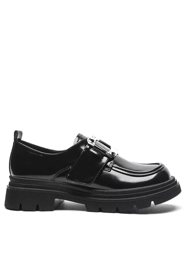 Discount on Twenty Eight Shoes  shoes - SKU: Buckle Strap Microfiber Leather Loafers Ww805-10