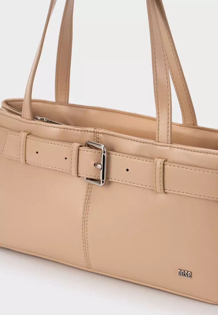 BUCKLE-BELT SHOULDER BAG