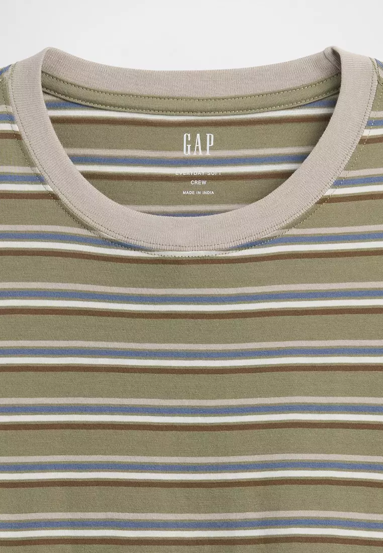Everyday Soft Stripe Crew Neck T-Shirt
