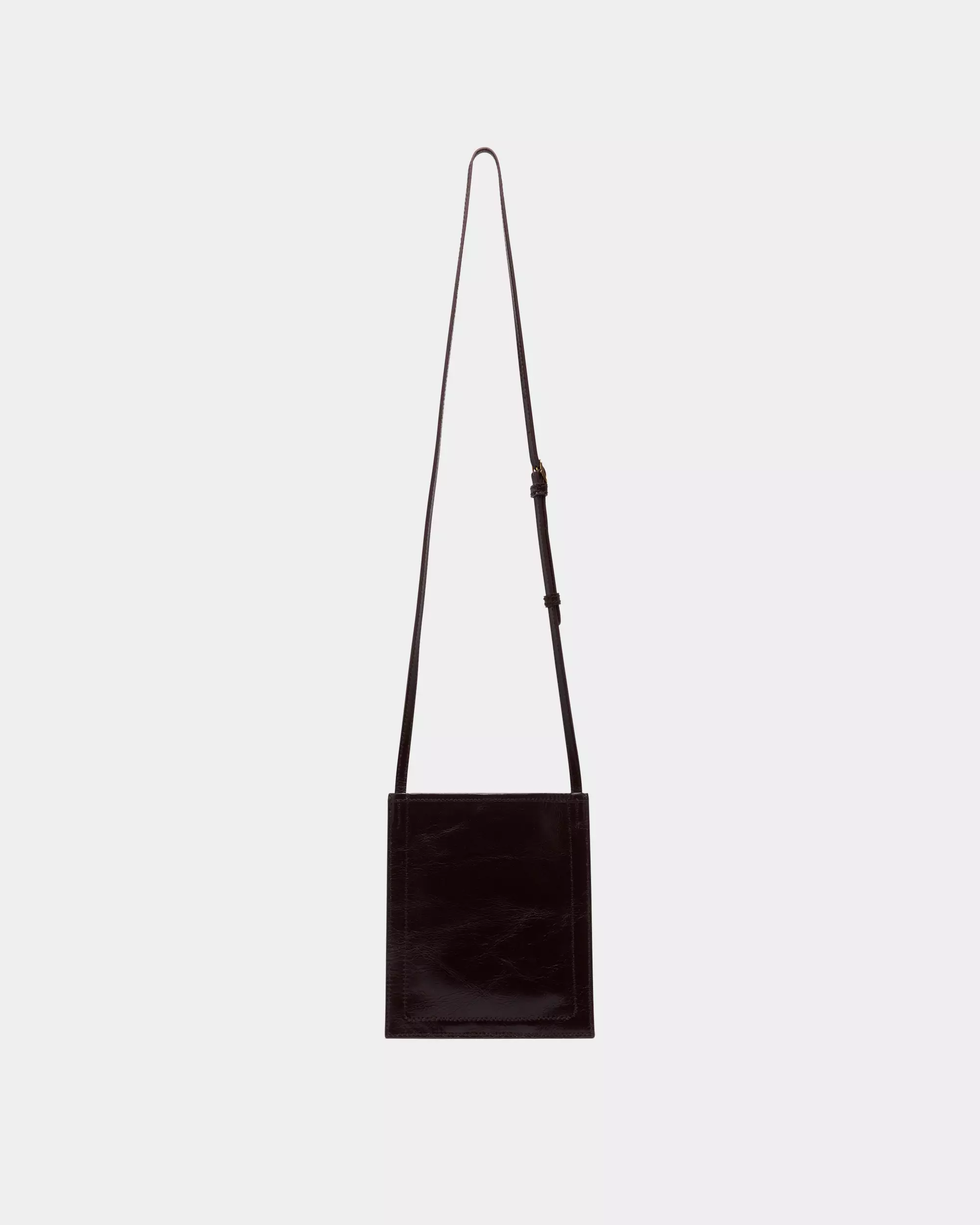 Bally Beckett Mini Crossbody Bag in Leather - Deep Burgundy