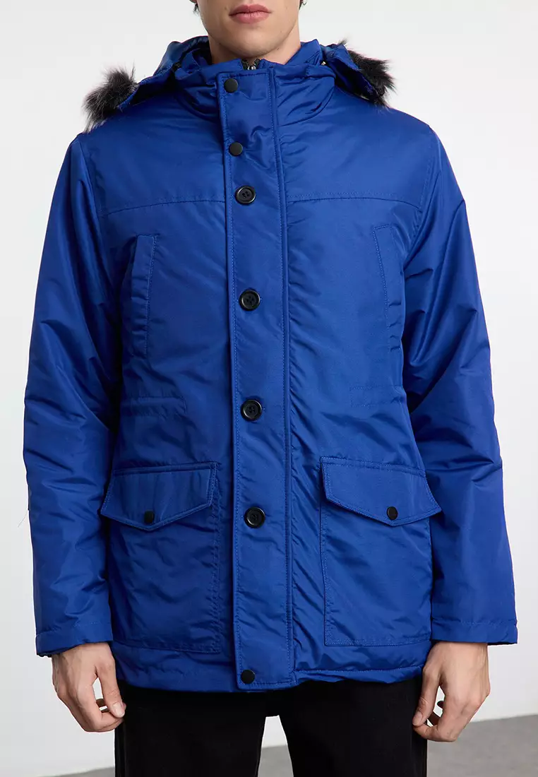 Saks Regular Fit Winter Parka Windbreaker Jacket TMNAW25MO00023