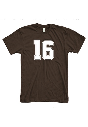 MRL Prints brown Number Shirt 16 T-Shirt Customized Jersey F8023AA6B9316EGS_1