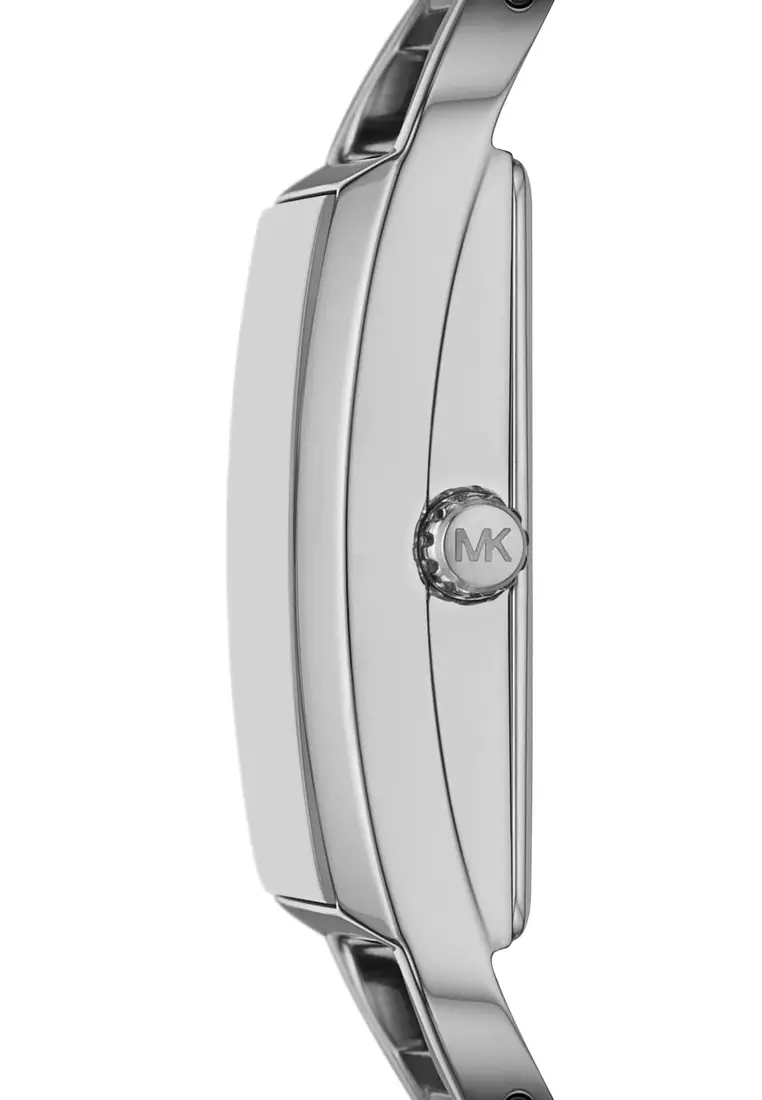 Michael Kors Women's Mk Empire Analog Watch ( MK4841 ) - Quartz, Silver Case, Retangle Dial, 10 MM Silver Stainless Steel Band