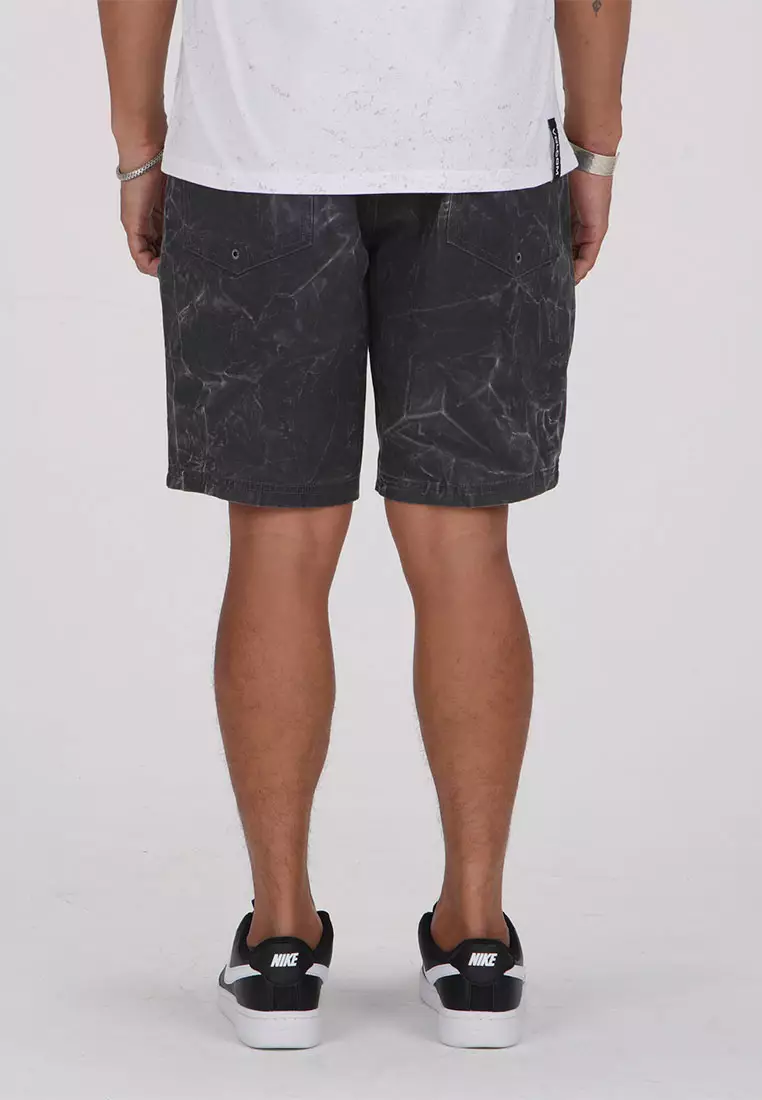 MWS STONE FADED 19 HYBRID SHORTS STEALTH