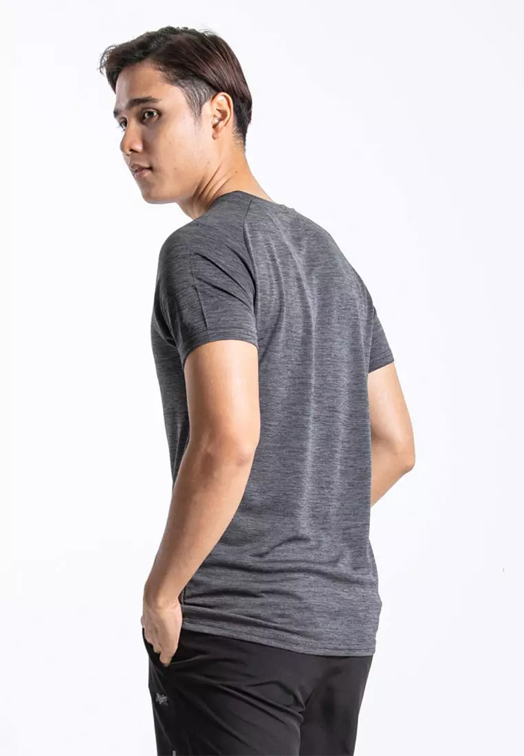 Forest Dri-Fit Quick Dry T Shirt Men Round Neck Sports Tee | 23751-01Black