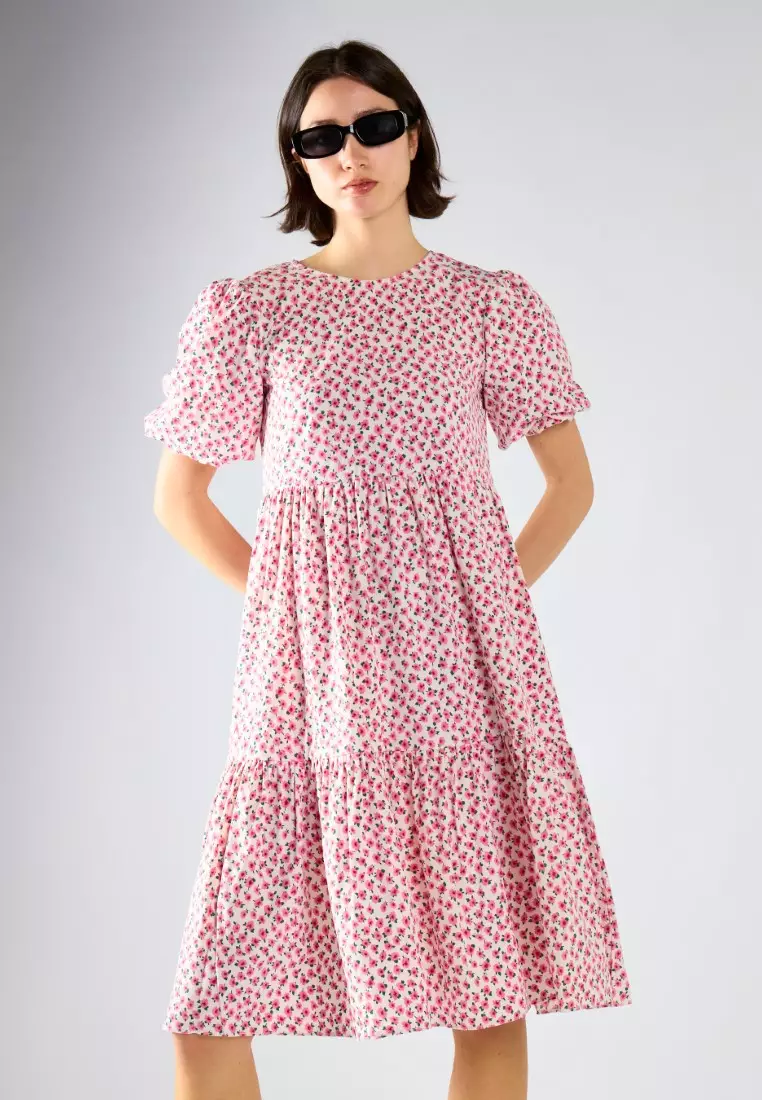 Tiered Midi-Dress