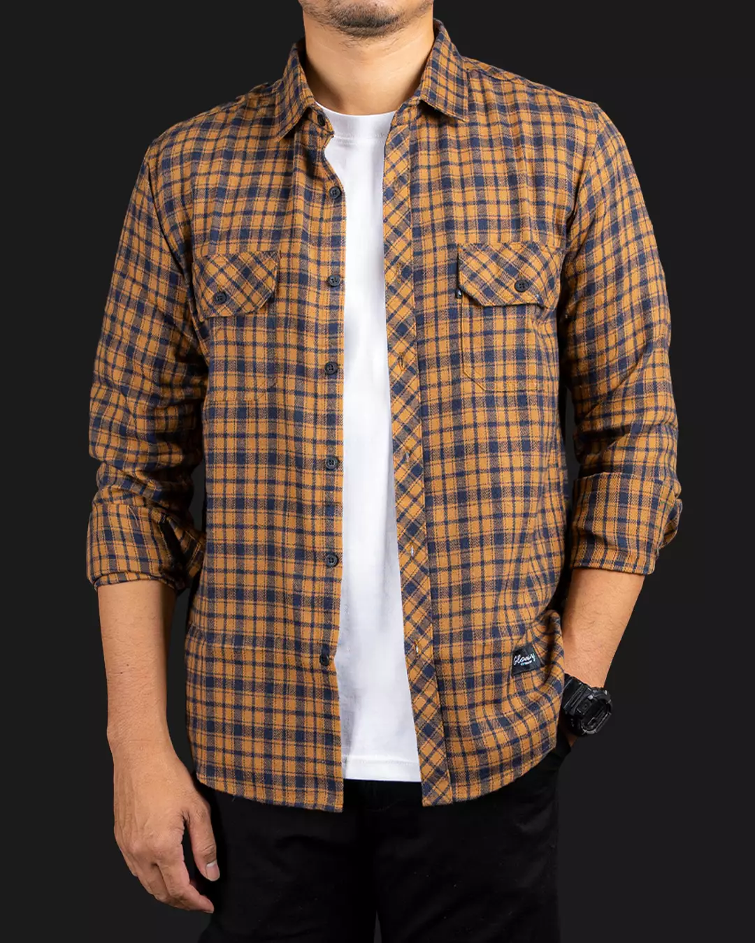 Kemeja Flanel Panjang Martens Unisex