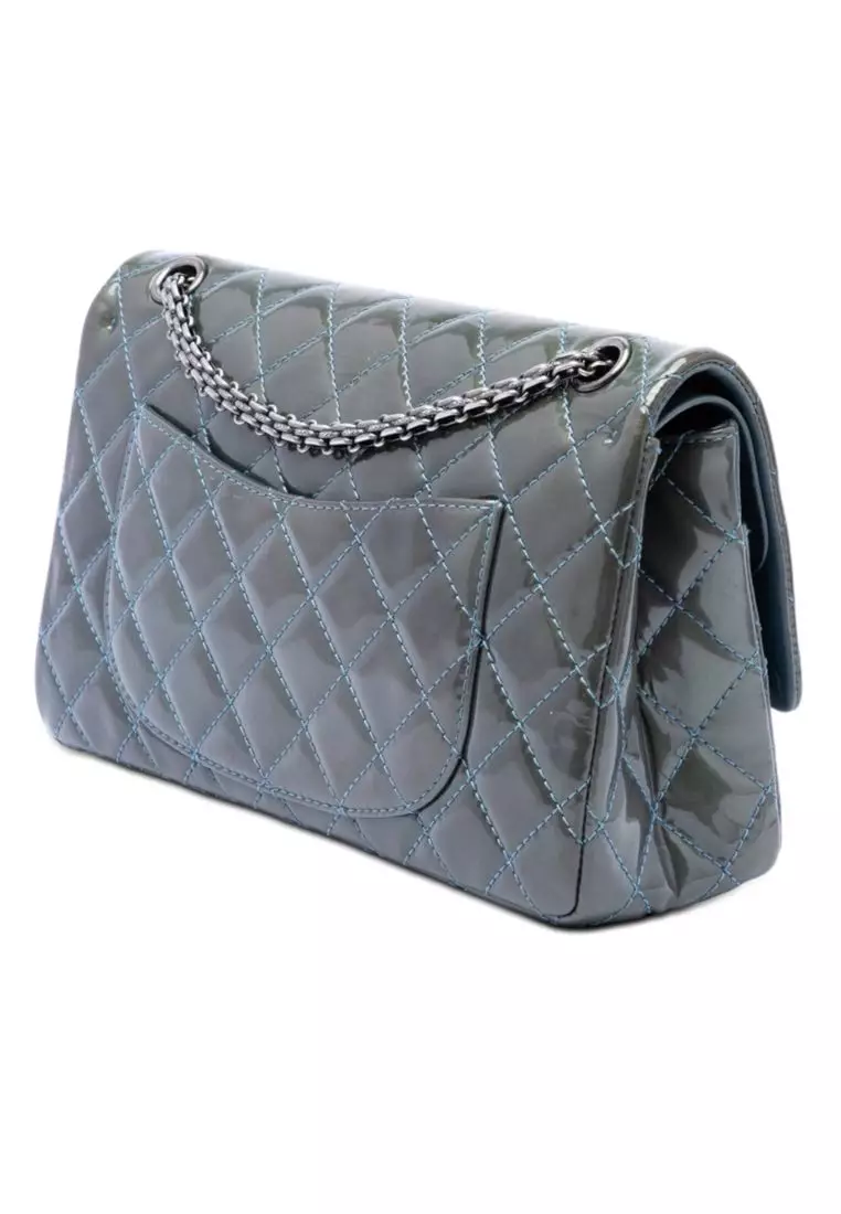 Pre-Loved Chanel Quilted Patent Reissue 2.55 Double Flap 226