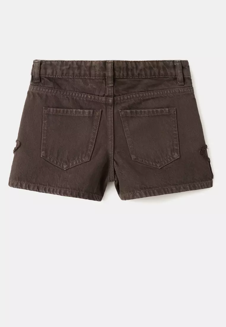 Embroidered Star Shorts