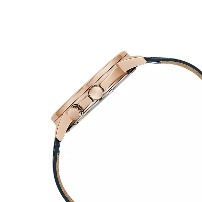 Jam Tangan Pria Guess GW0540G2 Men Navy Blue Sunray Dial Navy Blue Leather Strap